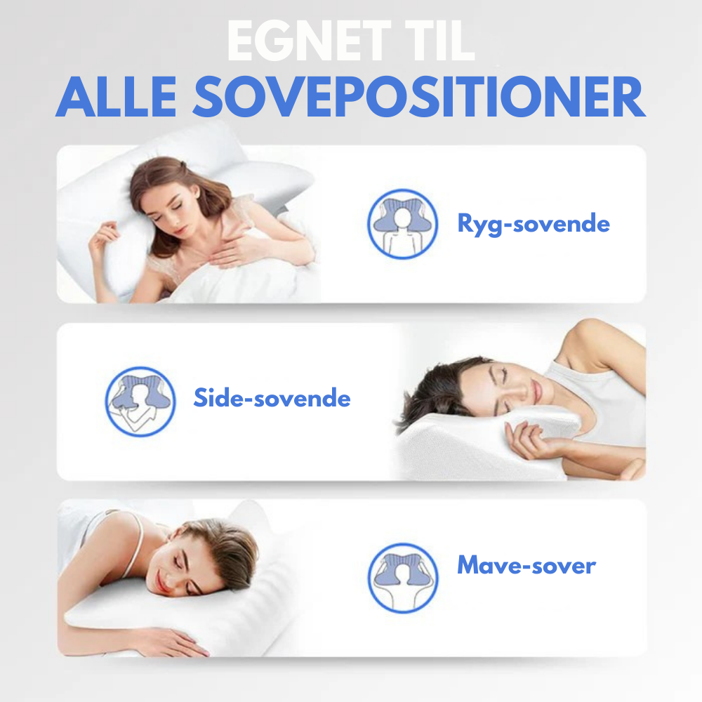 ErgoPillow™ | Den lille ændring, der forvandler din søvn