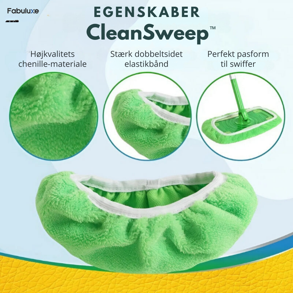 CleanSweep™ | Spar penge med den genanvendelige klude til Swiffer - Sæt med 4 stk.