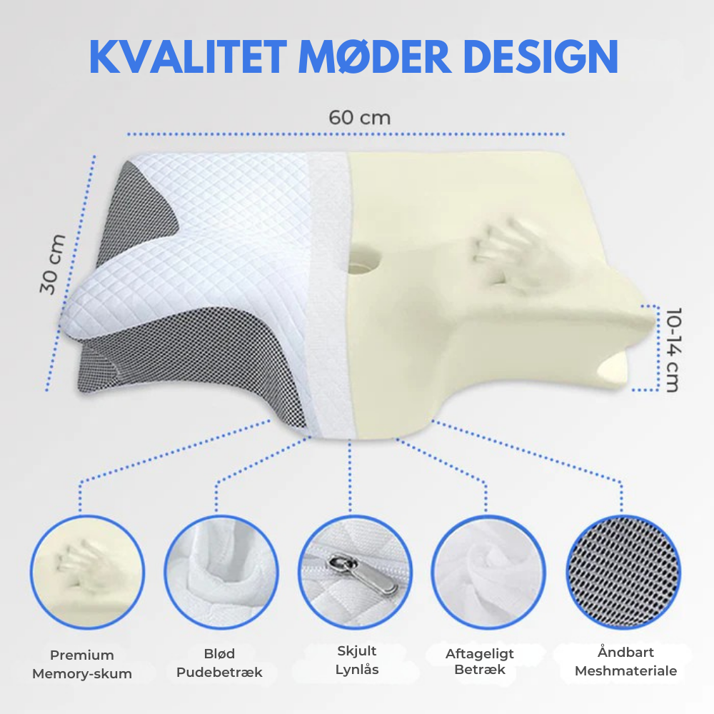 ErgoPillow™ | Den lille ændring, der forvandler din søvn