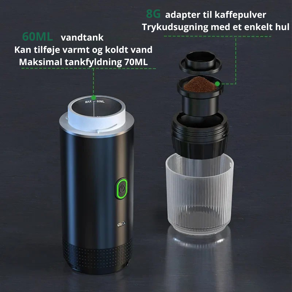 CoffeeGo™ | Bærbar løsning til kaffeelskere