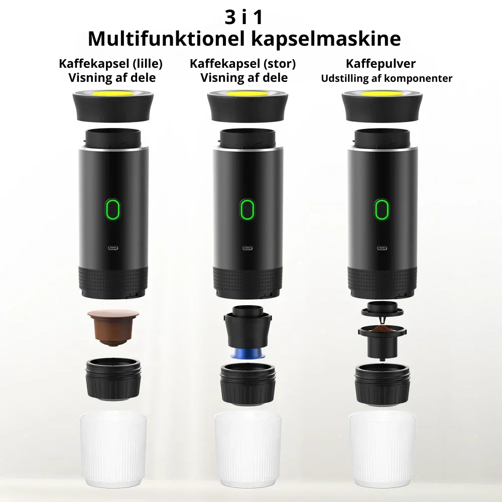 CoffeeGo™ | Bærbar løsning til kaffeelskere