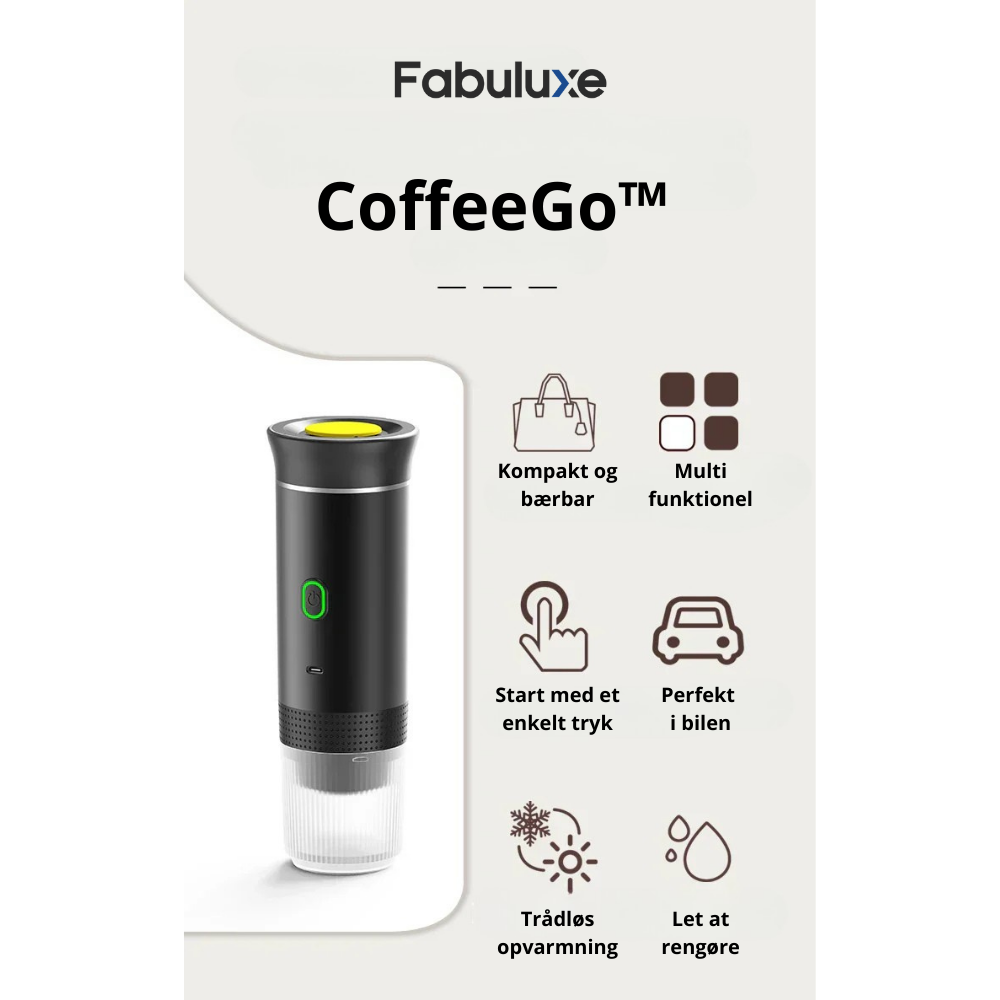 CoffeeGo™ | Bærbar løsning til kaffeelskere