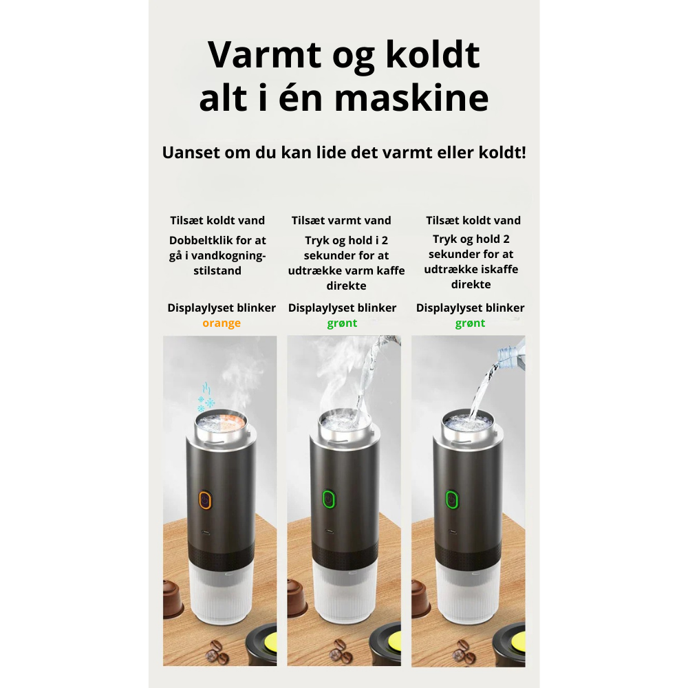 CoffeeGo™ | Bærbar løsning til kaffeelskere