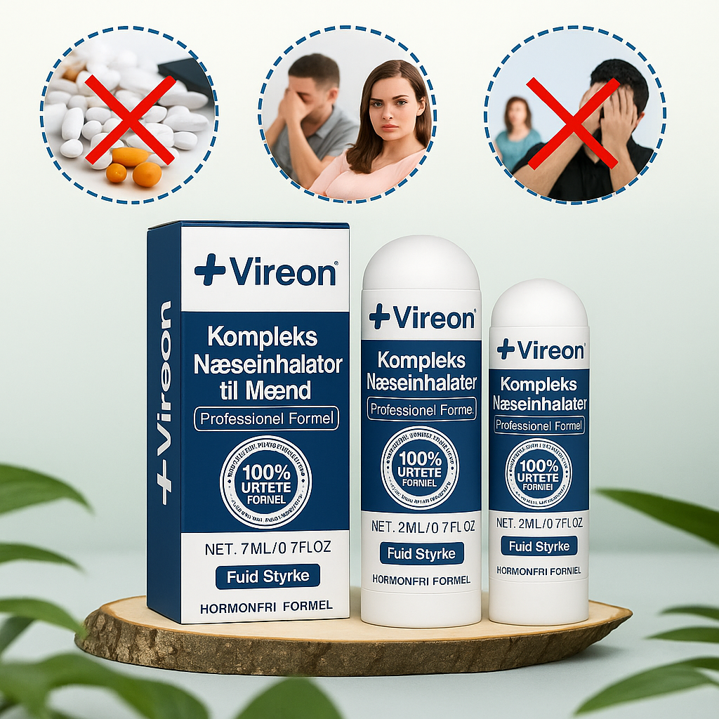 Vireon™ | Inhalator - Stenhårde erektioner på 5 minutter – uden piller!
