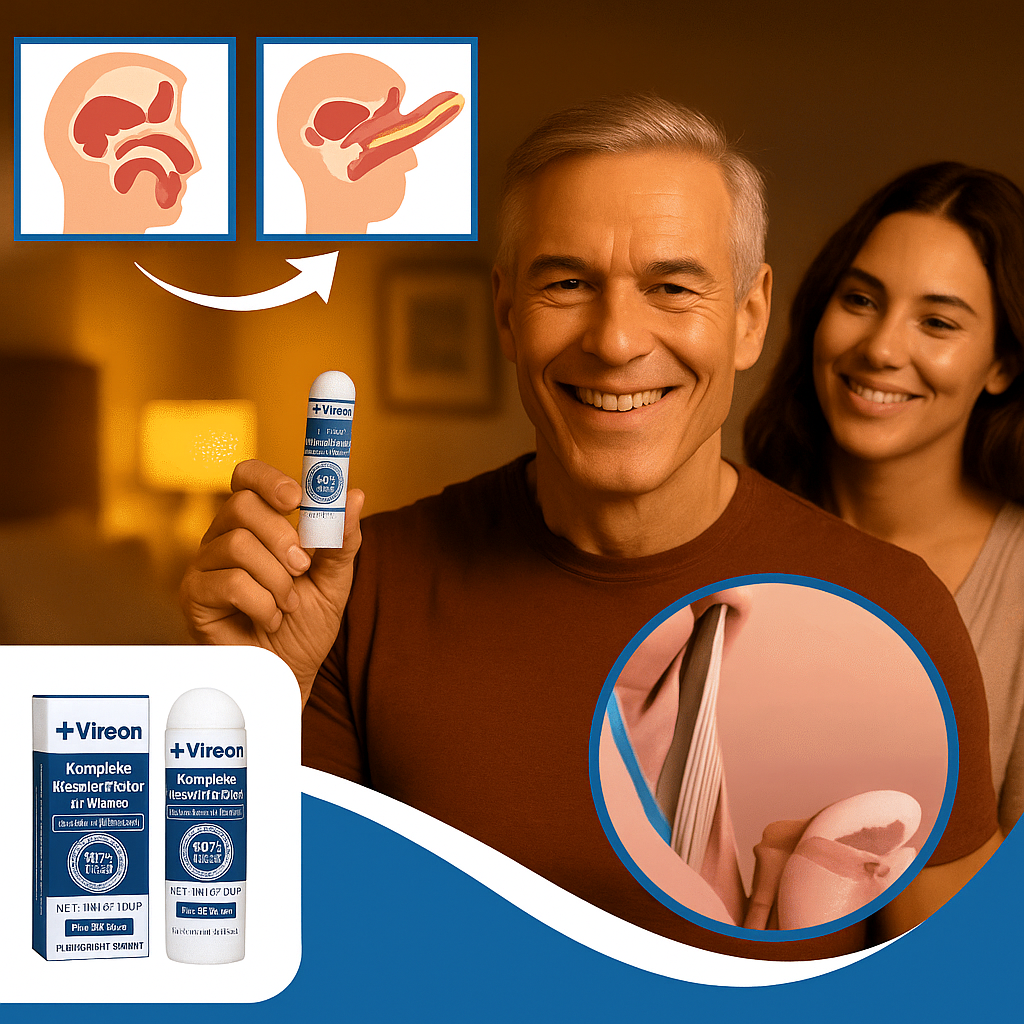 Vireon™ | Inhalator - Stenhårde erektioner på 5 minutter – uden piller!
