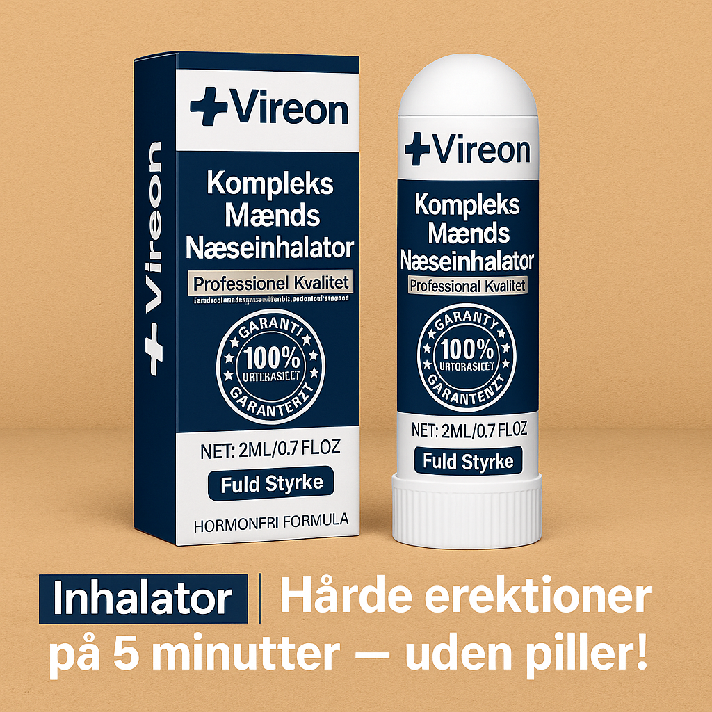 Vireon™ | Inhalator - Stenhårde erektioner på 5 minutter – uden piller!
