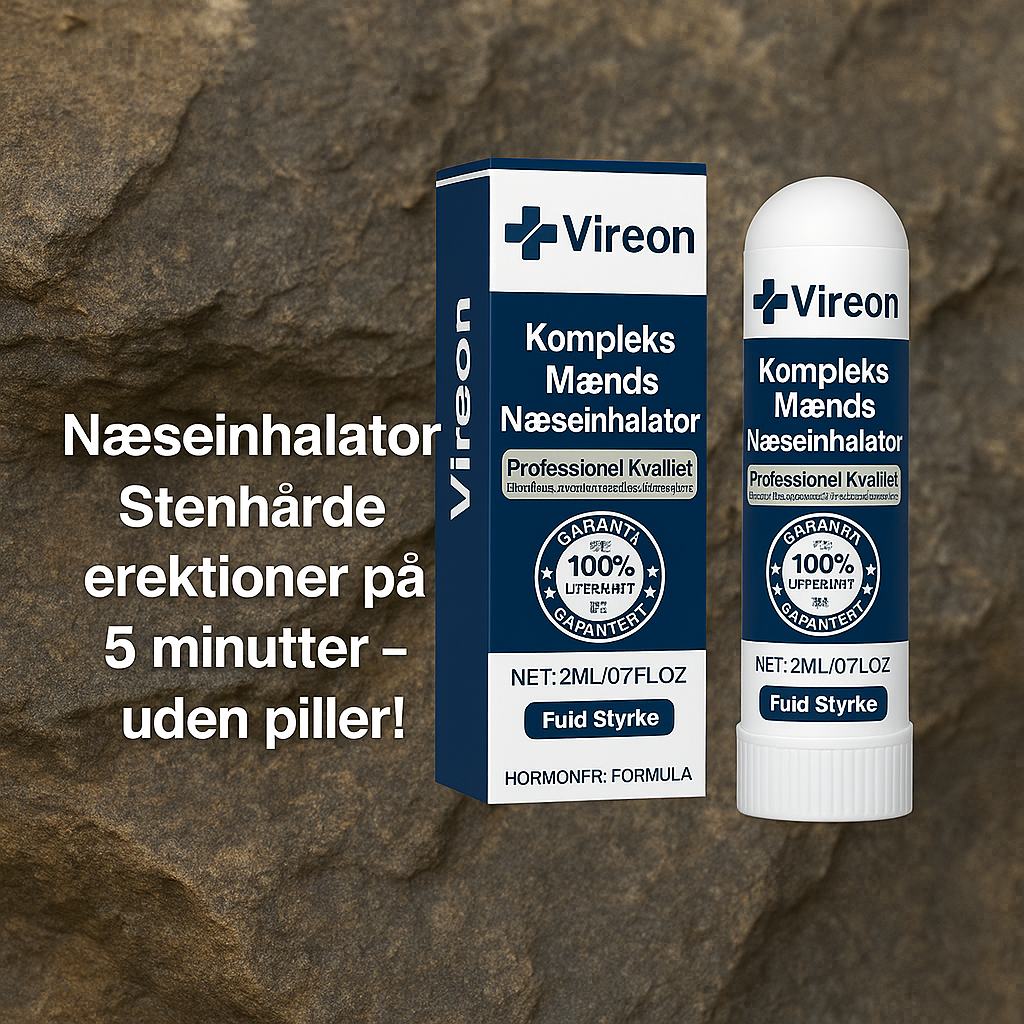 Vireon™ | Inhalator - Stenhårde erektioner på 5 minutter – uden piller!