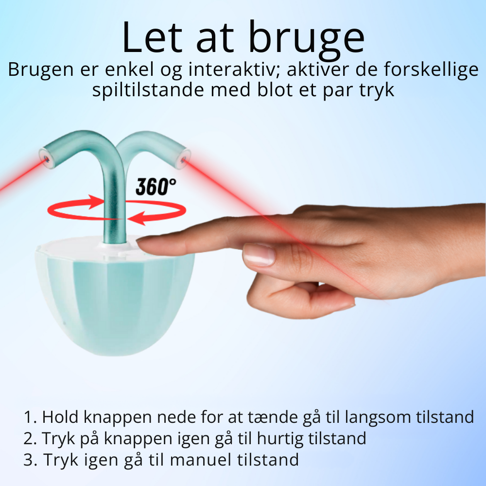 KittyBeam™ | Automatisk kattelegetøj med laser