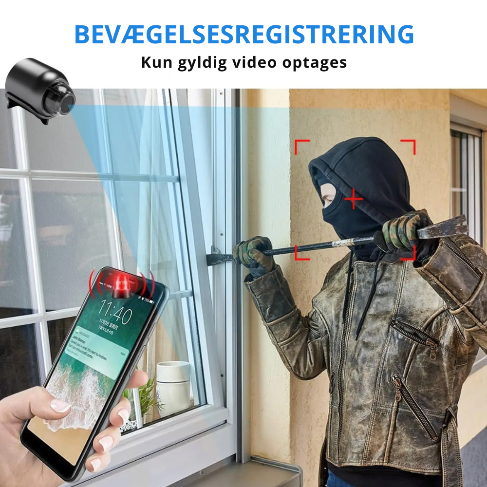 SpyCam™ Pro | 64GB | Se dit hjem når som helst, hvor som helst