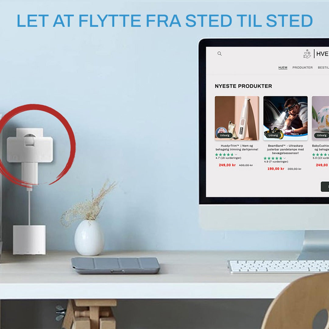 TwistPlug™ | 180° drejeligt stik for nem adgang på trange steder.