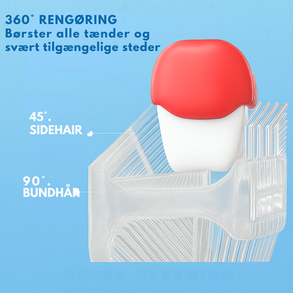 KiddoBrush™ | U-formet 360° ultrasonisk tandbørste til børn – gør tandbørstning sjovt, nemt og effektivt