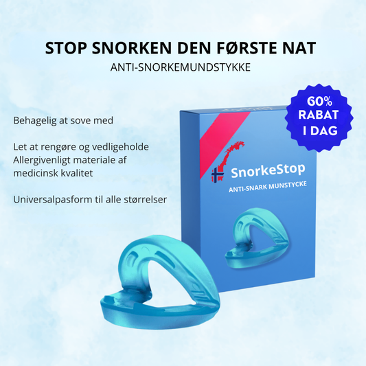 SnorkeStop™ | Få ro i soveværelset og vågn frisk og udhvilet