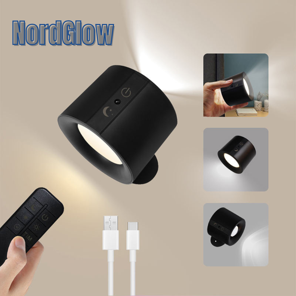 NordGlow™ | Magnetisk LED væglampe – fleksibel belysning til hele hjemmet