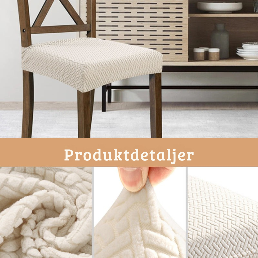 ChairCover™ | Vandtæt betræk der forvandler dine spisestuestole