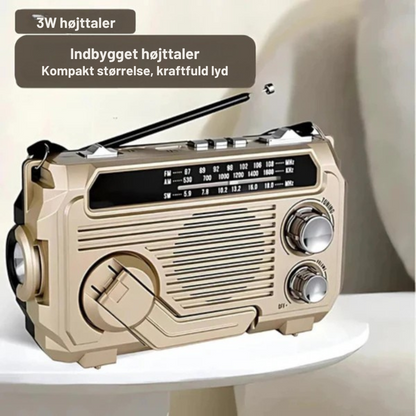 SafeWave™ | Nødradio med powerbank og lommelygte