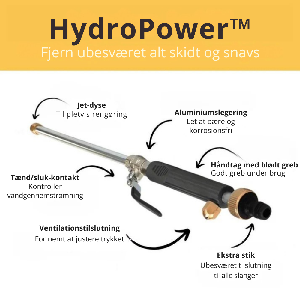 HydroPower™ | Spar tid og gør rent hurtigere