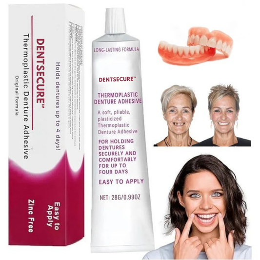 DentSecure™ Klæbemiddel - Den termoplastiske proteseklæber, der holder dine tænder fast i 4 dage uden at svigte.
