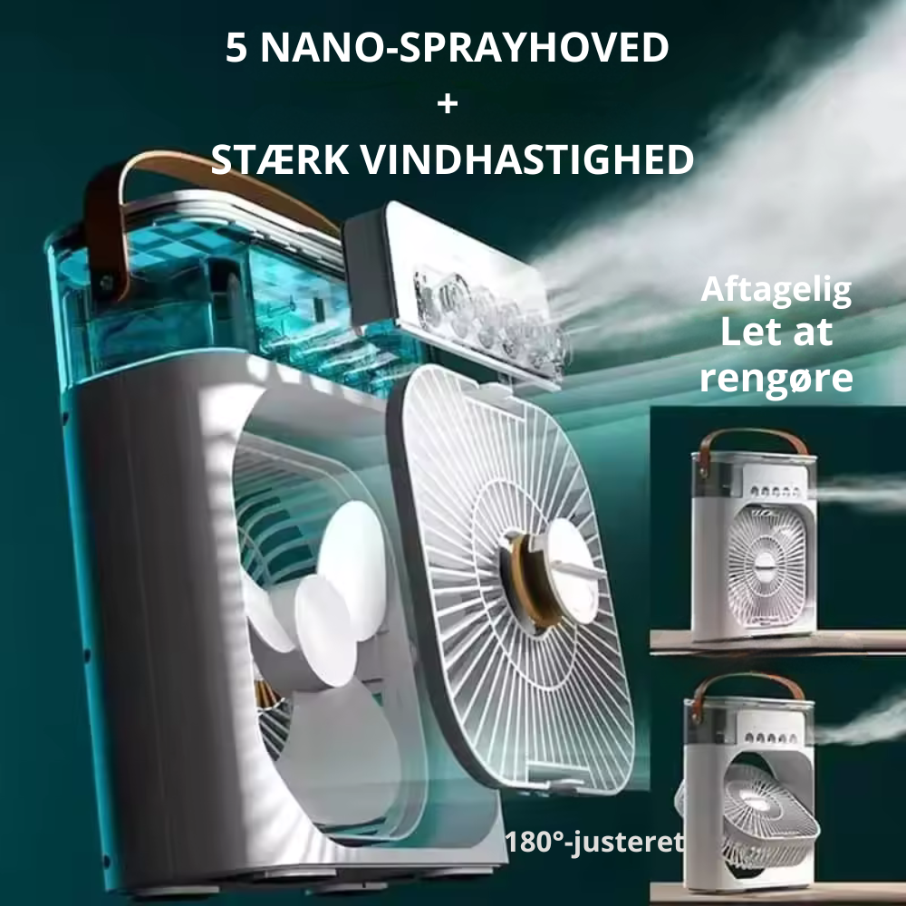 ProCooler™ | Bærbart klimaanlæg og luftfugter i ét
