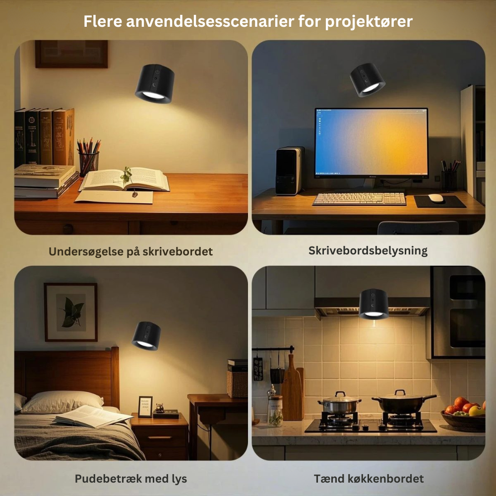 NordGlow™ | Magnetisk LED væglampe – fleksibel belysning til hele hjemmet