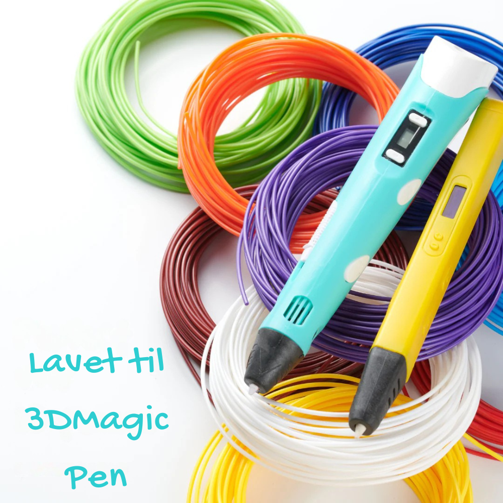 3DMagic™ Pen | REFILL Filament 100M - 10 farver
