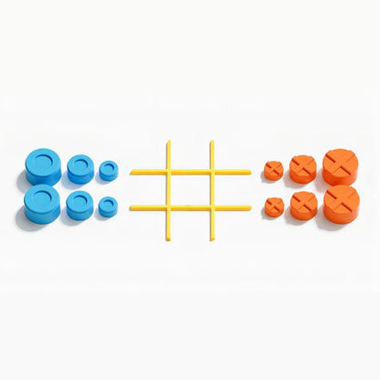 TicTacToe™ 2.0 | Bærbart huskespil til børn og voksne