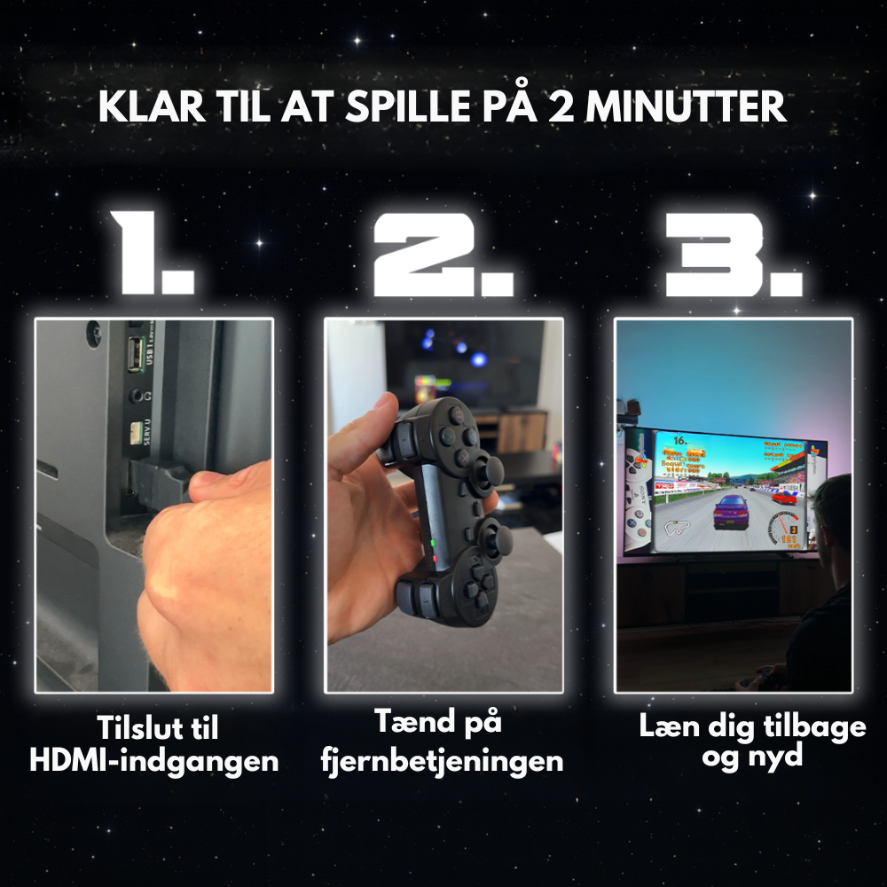 GameWave G11 Pro™ | Konsol med 100.000+ retrospil til hele familien