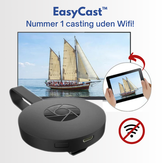 EasyCast™ | Stream nemt fra alle enheder – helt uden Wi-Fi