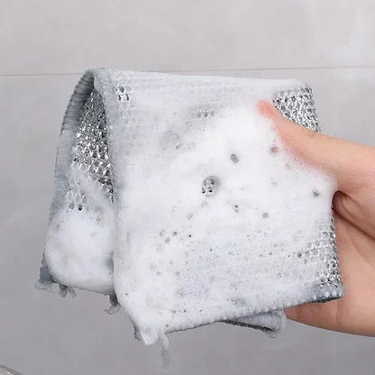 ScrubMaster™ (10-pack) | Multifunktionel Ståltrådsklud, Genanvendelig og Effektiv